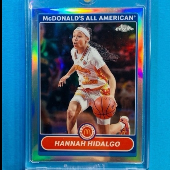 🏀HANNAH HIDALGO ROOKIE BASKETBALL CARD REFRACTOR • 2023 TOPPS CHROME - Picture 1 of 2